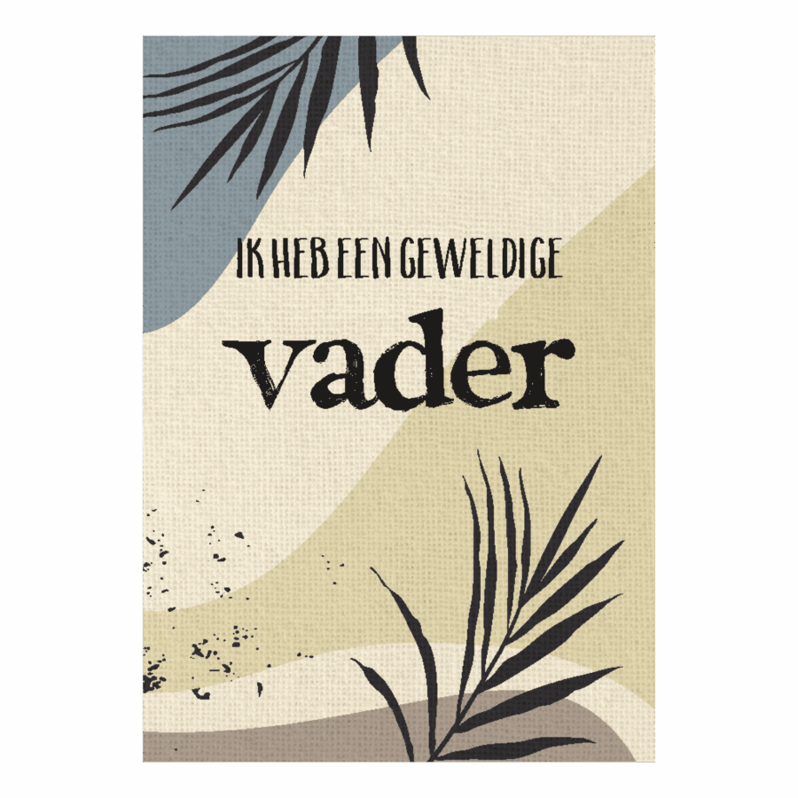 Wenskaart 'Geweldige vader'