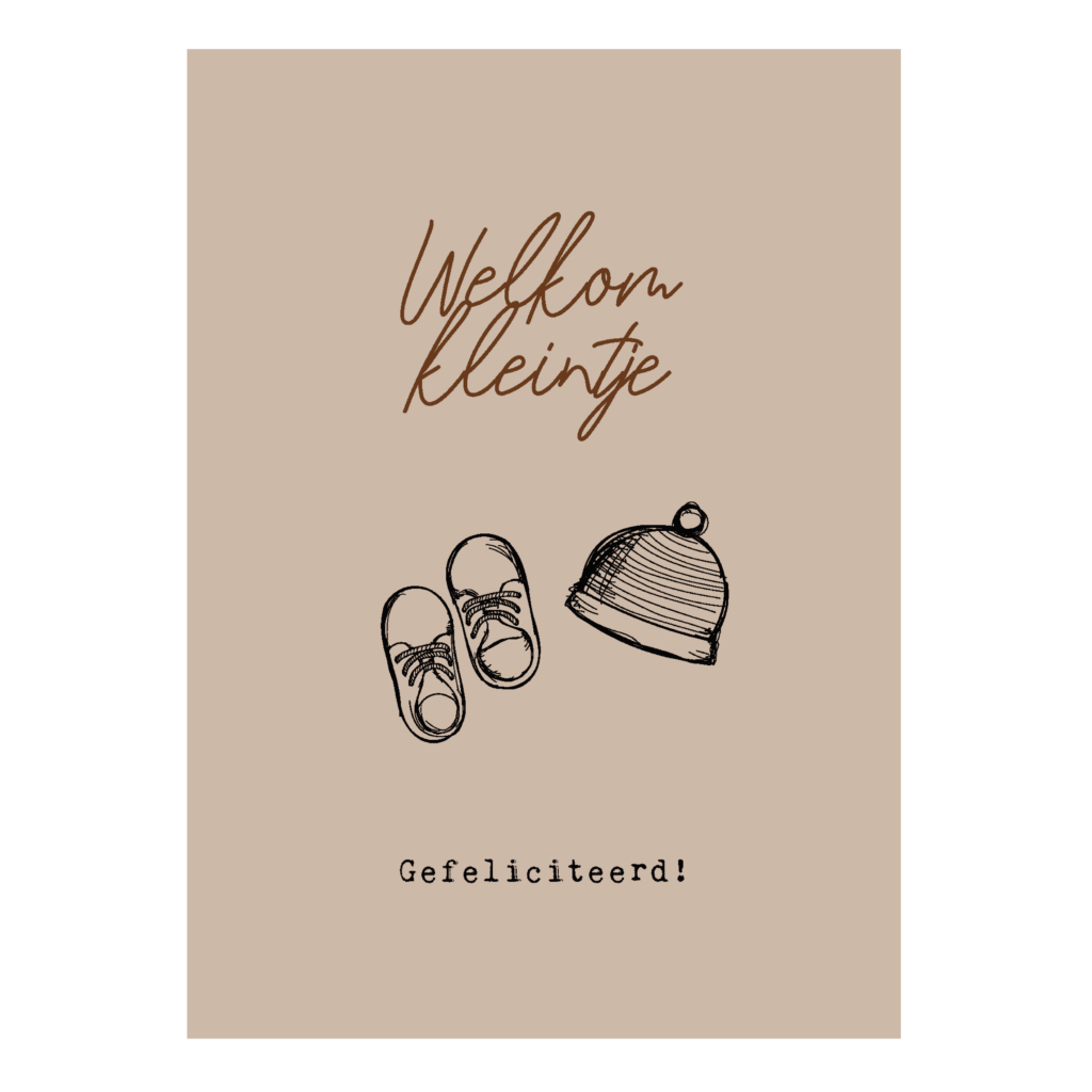 Wenskaart 'Welkom kleintje'