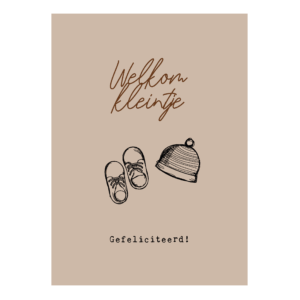 Wenskaart 'Welkom kleintje'