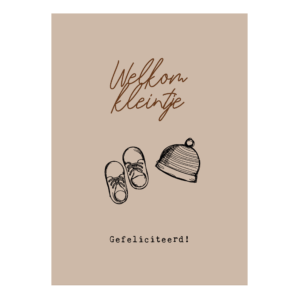 Wenskaart 'Welkom kleintje'