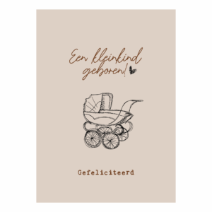 Wenskaart 'Een kleinkind geboren'