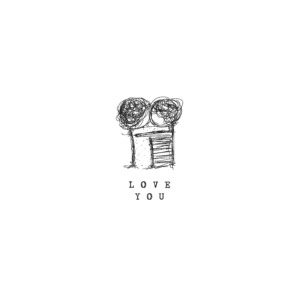 Wenskaart 'Love you'