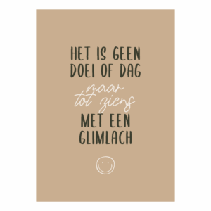Wenskaart 'Tot ziens'