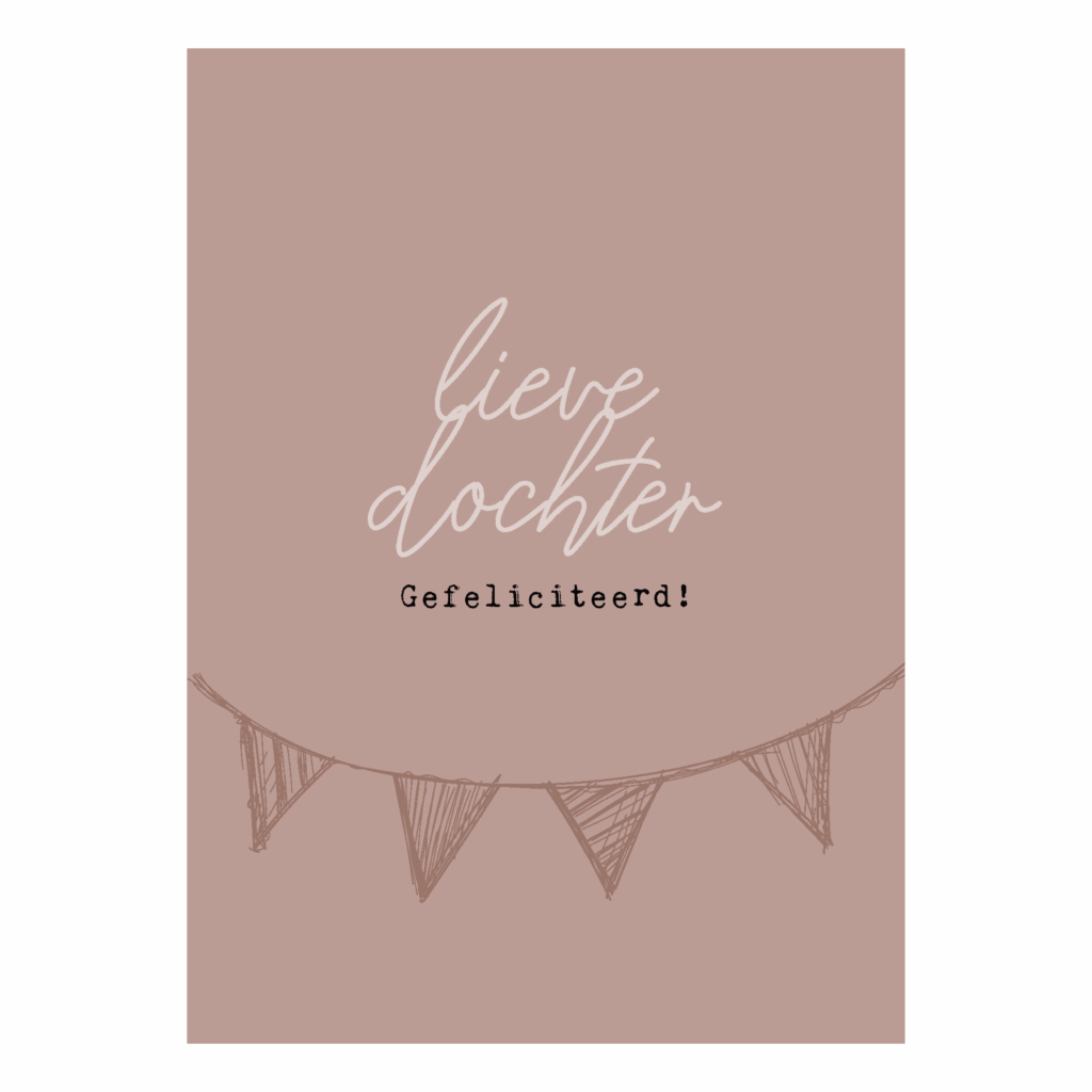 Wenskaart 'Lieve dochter'