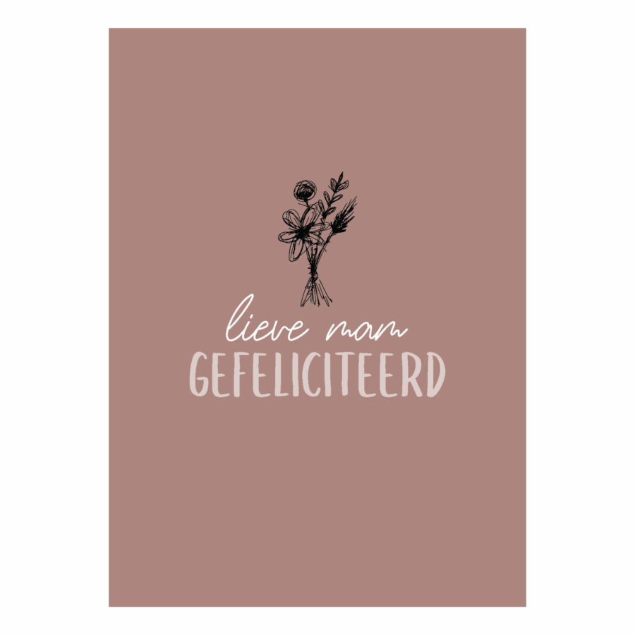 Wenskaart 'Lieve mam'