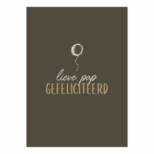 Wenskaart 'Lieve pap'