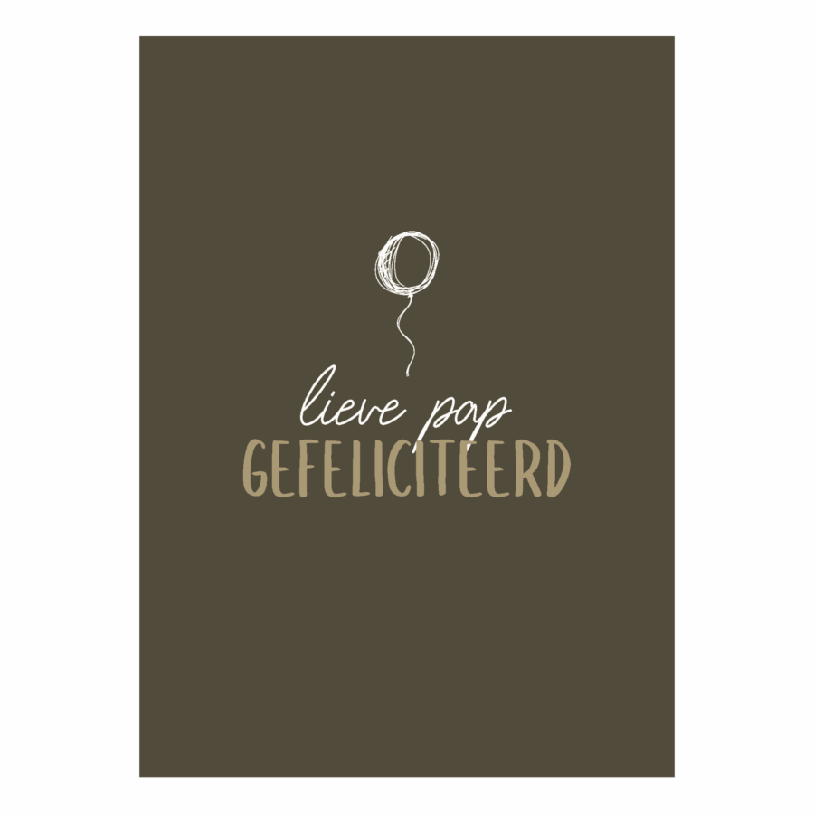 Wenskaart 'Lieve pap'