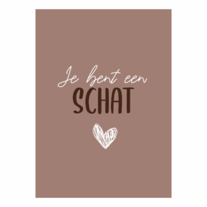 Wenskaart 'Schat'