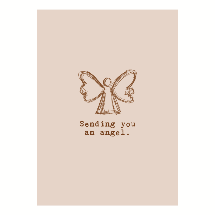 Wenskaart 'Sending you an angel'