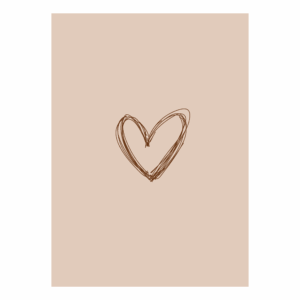 Interieurbord A4 'Hartje'