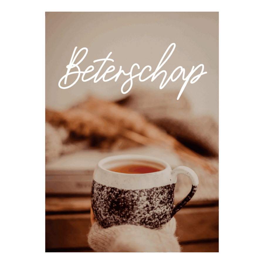 Wenskaart 'Beterschap'