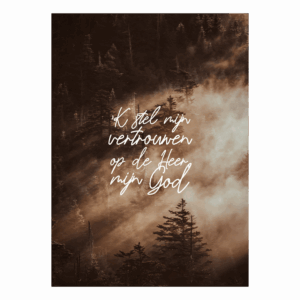 Interieurbord 'k stel mijn vertrouwen'