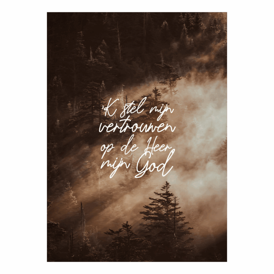 Wenskaart 'k stel mijn vertrouwen