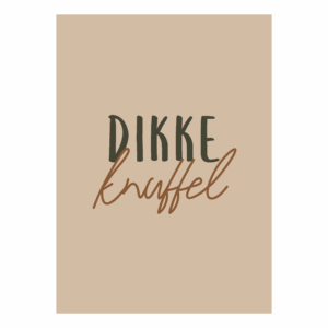 Wenskaart 'Dikke knuffel'