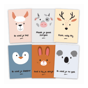 Set kinderkaarten dieren 1