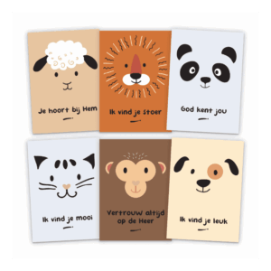 Set kinderkaarten dieren 2
