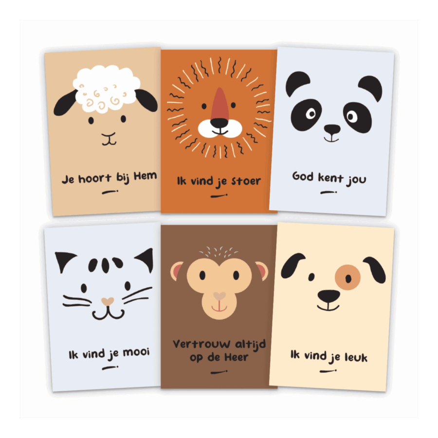 Set kinderkaarten dieren 2