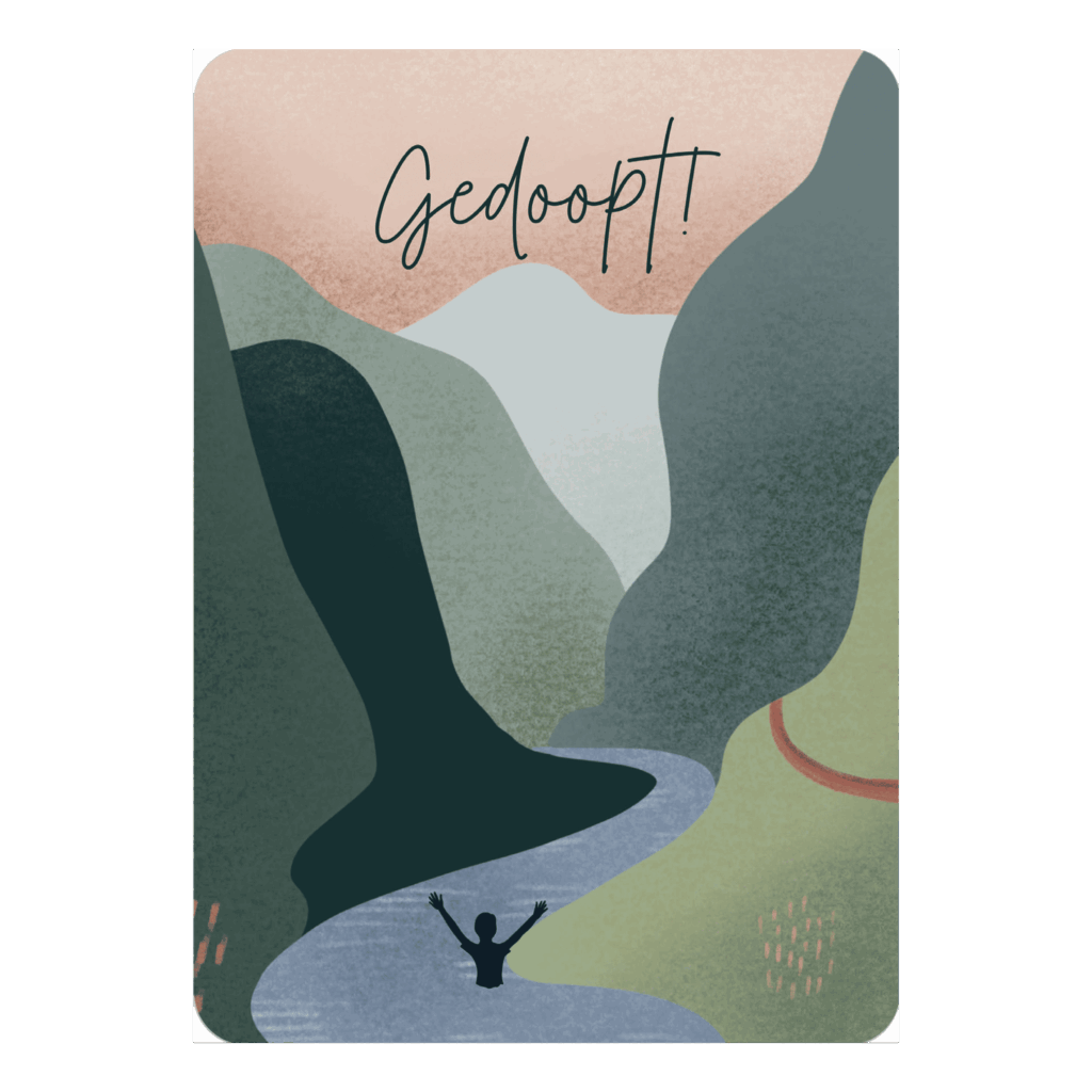Kaart 'Gedoopt'
