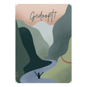 Kaart 'Gedoopt'