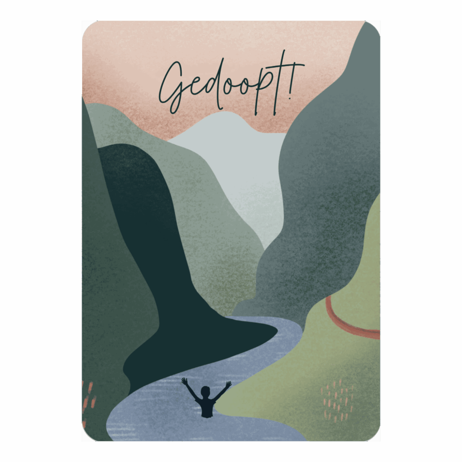 Kaart 'Gedoopt'