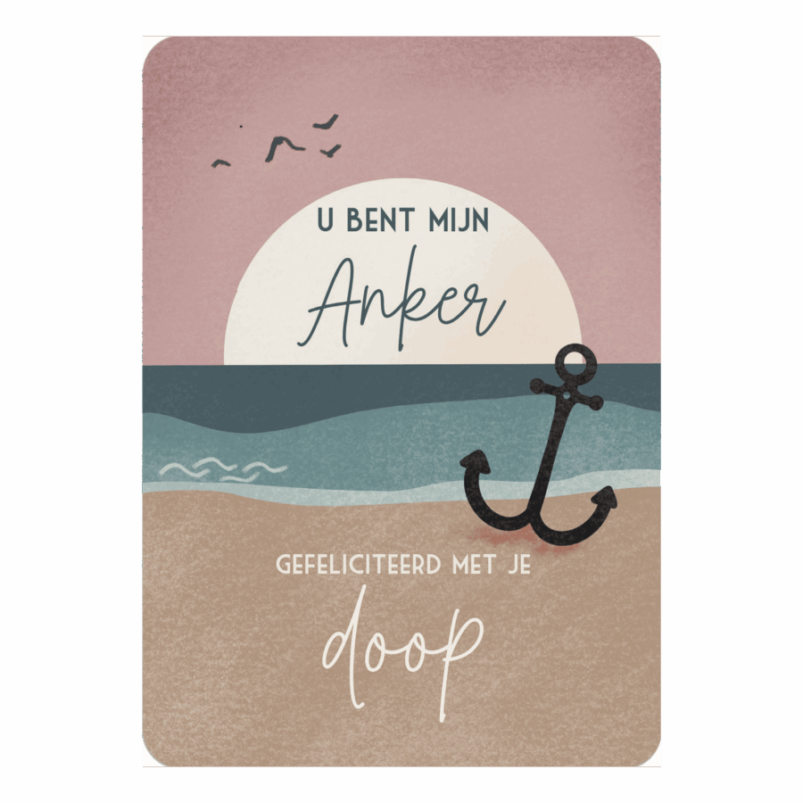 Kaart 'Anker - doop'