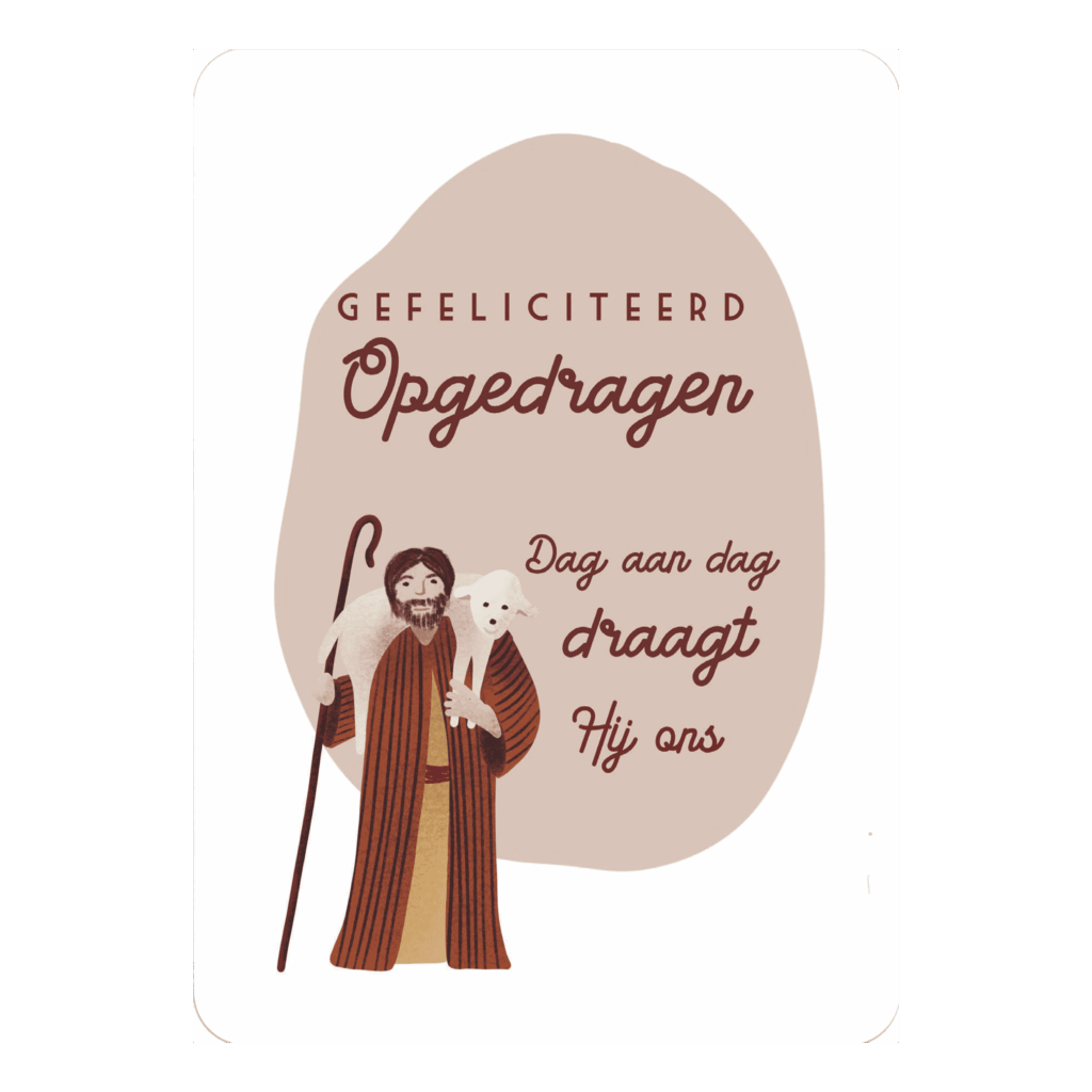 Kaart 'Dag aan dag draagt Hij ons'