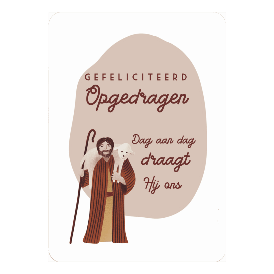 Kaart 'Dag aan dag draagt Hij ons'