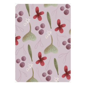 Kaart 'Bloemen - paars'