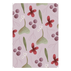 Kaart 'Bloemen - paars'