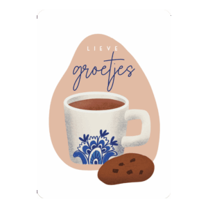 Kaart 'Lieve groetjes'