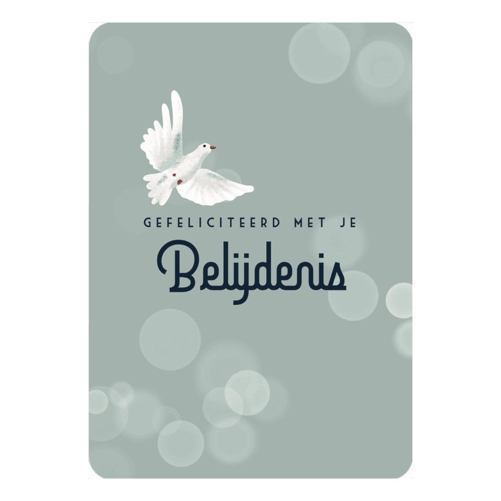 Kaart 'Gefeliciteerd met je belijdenis'