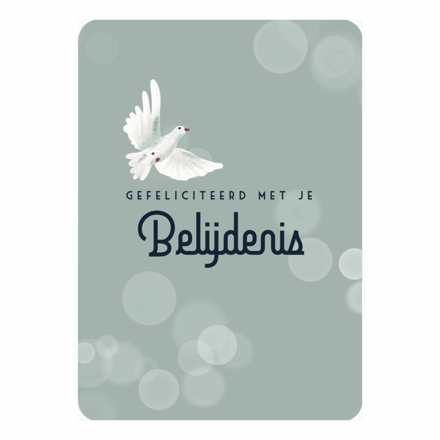 Kaart 'Gefeliciteerd met je belijdenis'