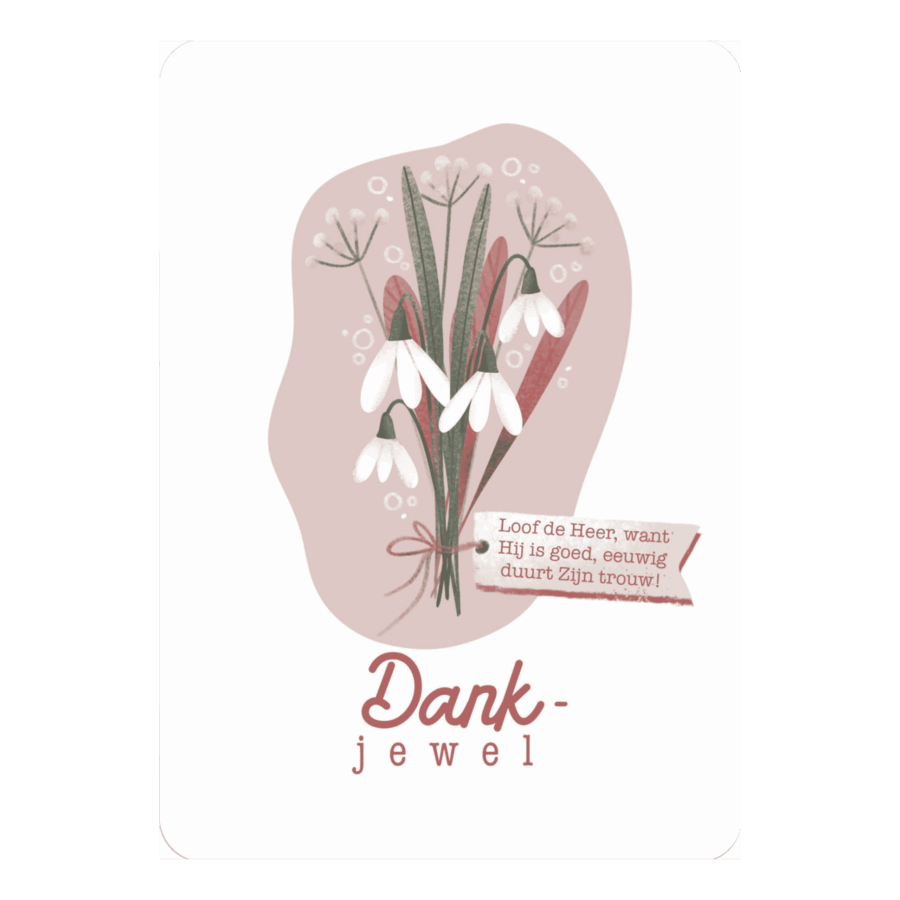 Kaart 'Dankjewel - Loof de Heer'