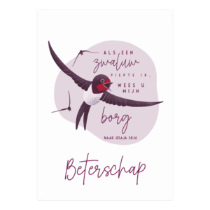 Kaart 'Beterschap - Als een zwaluw'