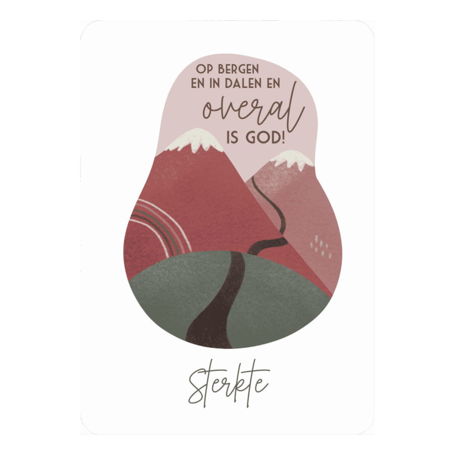 Kaart 'Sterkte - Op bergen en in dalen'
