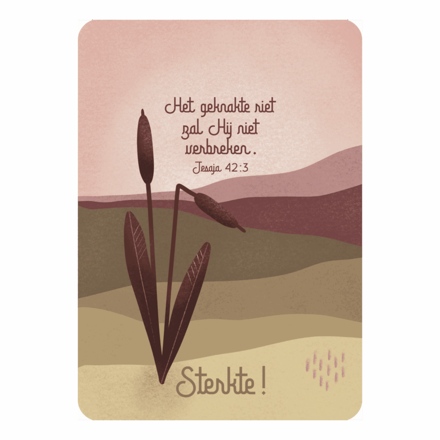 Kaart 'Sterkte - Het geknakte riet'