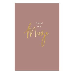 Kaart 'Een meisje'