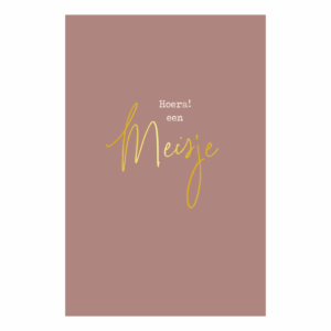 Kaart 'Een meisje'