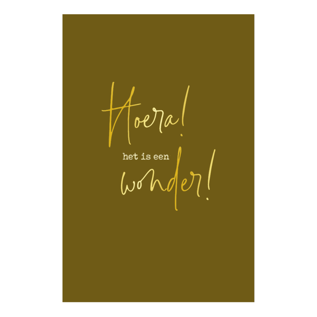 Kaart 'Een wonder'