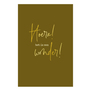 Kaart 'Een wonder'