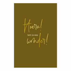 Kaart 'Een wonder'
