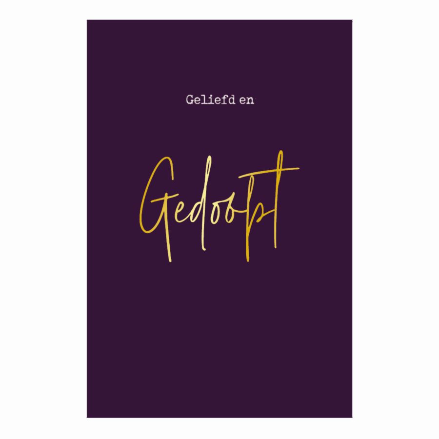 Kaart 'Geliefd en gedoopt'