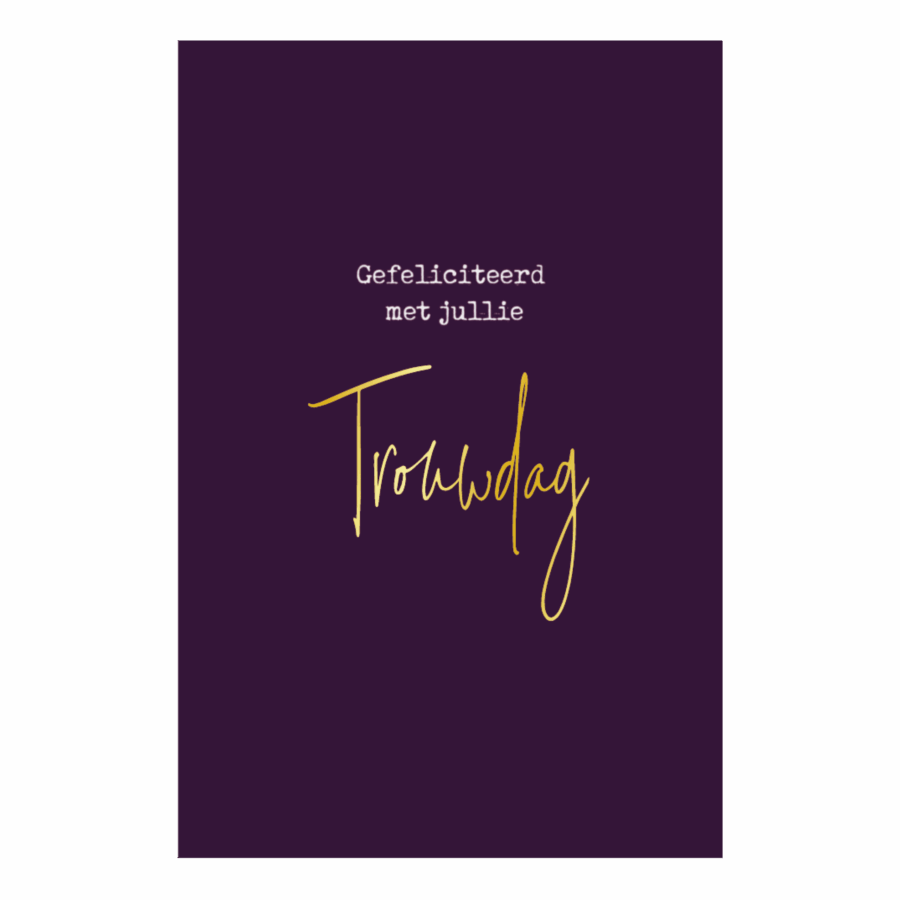 Kaart 'Trouwdag'