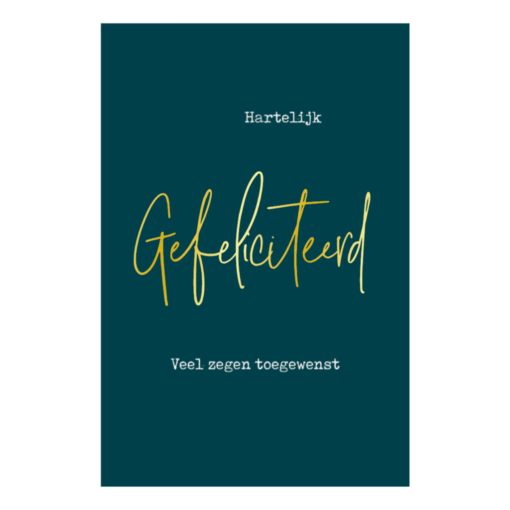 Kaart 'Gefeliciteerd'