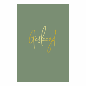 Kaart 'Geslaagd'