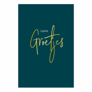 Kaart 'Lieve groetjes'