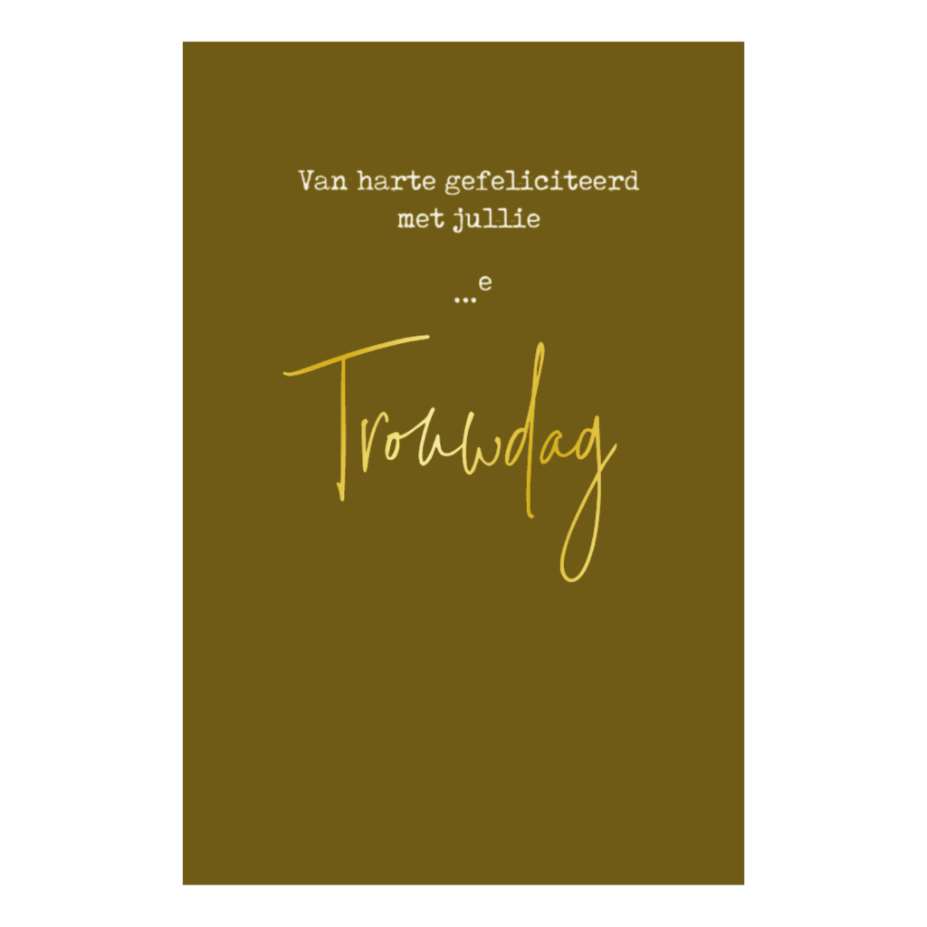 Kaart '… Trouwdag'