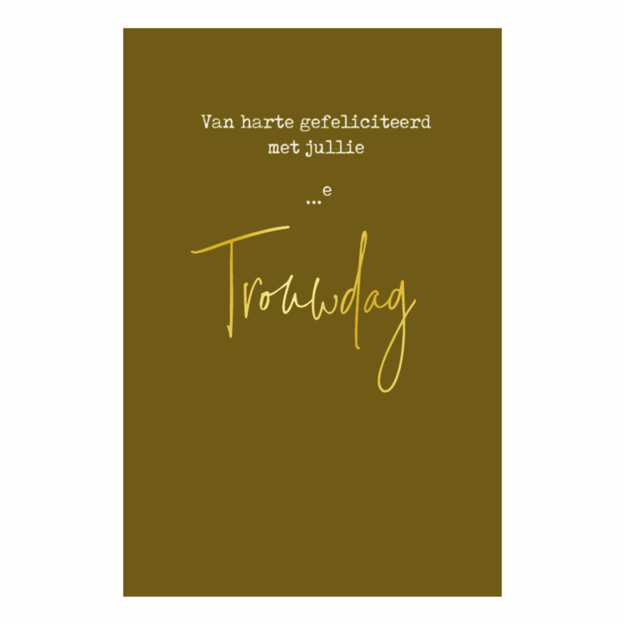 Kaart '… Trouwdag'