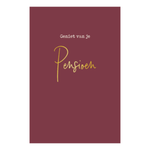 Kaart 'Pensioen'