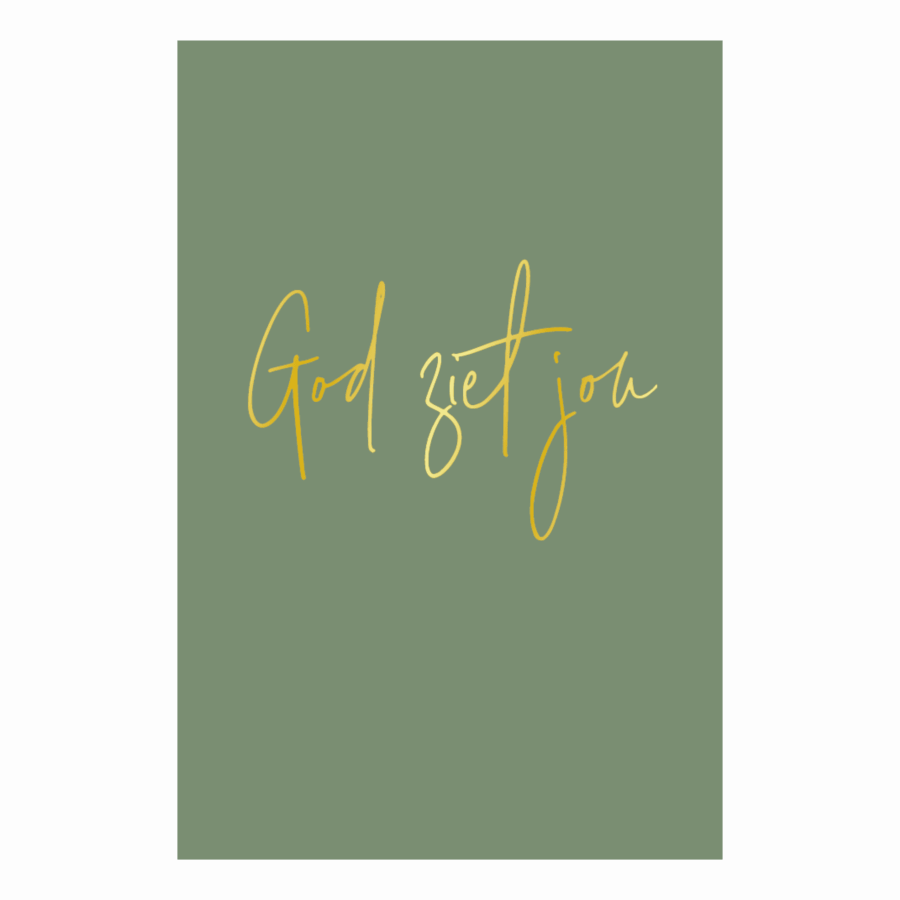 Kaart 'God ziet jou'
